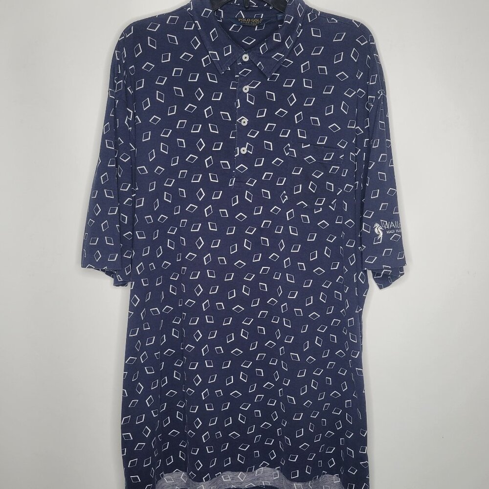 Polo Golf Ralph Lauren Polo Shirt Men's 2XL Blue Maui Hawaii